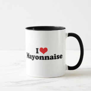 Caneca Eu Amo Maionese de Coração - Amante de Maionese