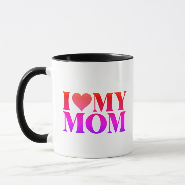 Caneca Eu Amo Mamãe – Presente Doce para Mãe (Esquerda)