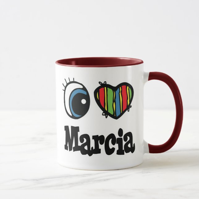 Caneca Eu amo Marcia (Direita)