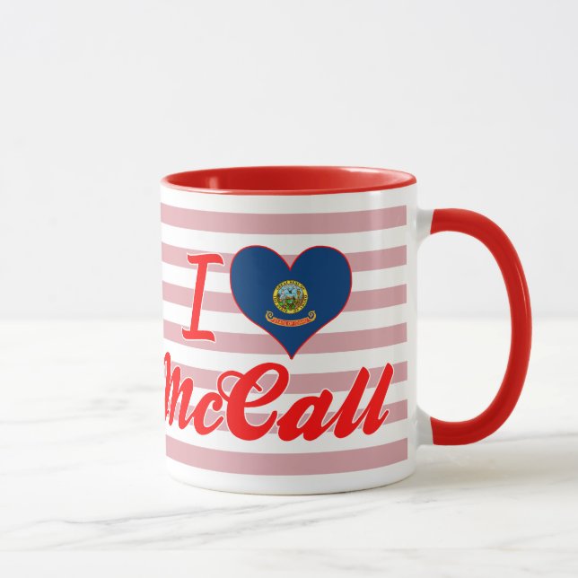 Caneca Eu amo McCall, Idaho (Direita)