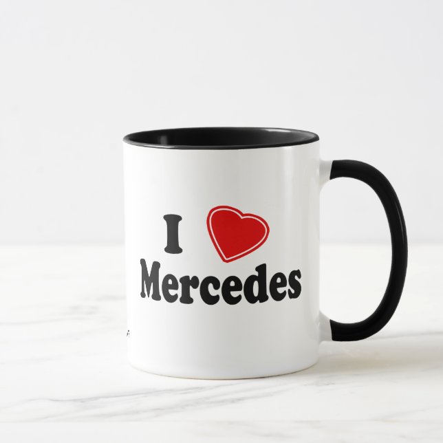 Caneca Eu amo Mercedes (Direita)