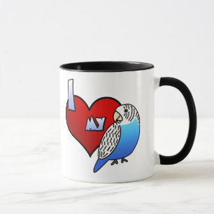 Caneca Eu amo meu Budgie