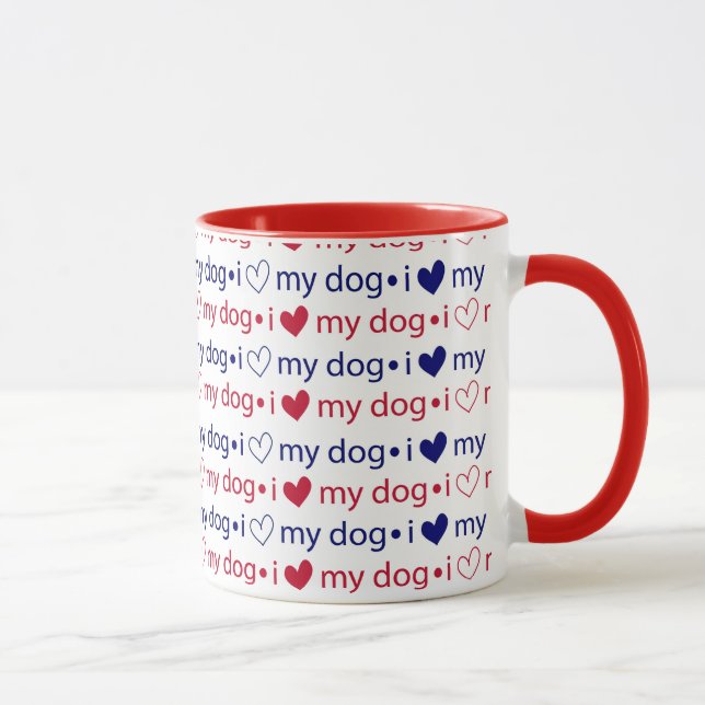 Caneca Eu Amo Meu Cachorro (Direita)