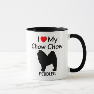 Caneca Eu Amo Meu Cachorro De Chow