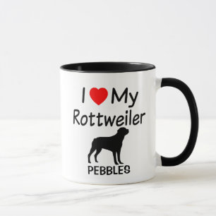 Caneca Eu Amo Meu Cão Rottweiler