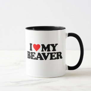 CANECA EU AMO MEU CASTOR