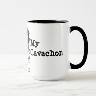 Caneca Eu amo meu Cavachon