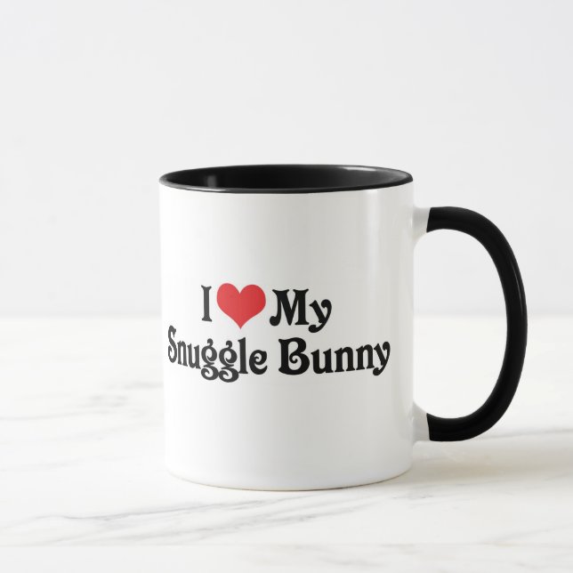 Caneca Eu Amo Meu Coelhinho de Estimação (Direita)