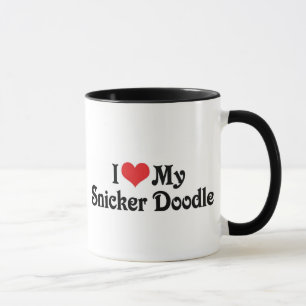 Caneca Eu amo meu Doodle do Snicker