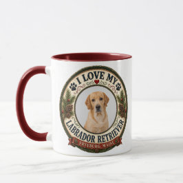 Caneca Eu Amo Meu Labrador Retriever Personalizado Pet