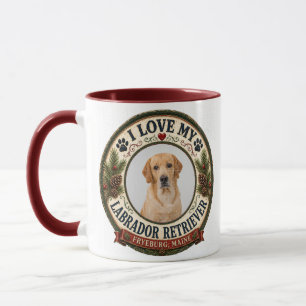 Caneca Eu Amo Meu Labrador Retriever Personalizado Pet