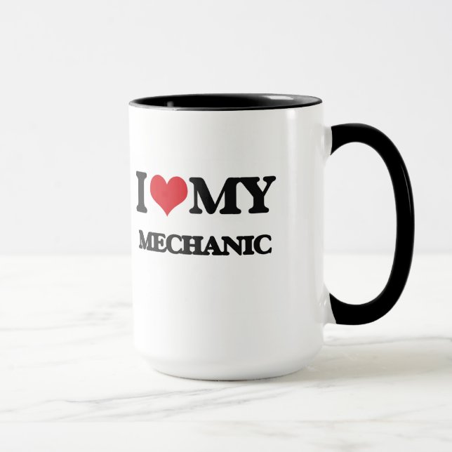 Caneca Eu amo meu mecânico (Direita)