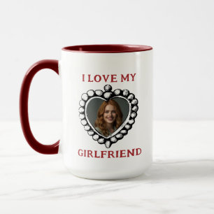 Caneca Eu amo meu namorada Photo Mug