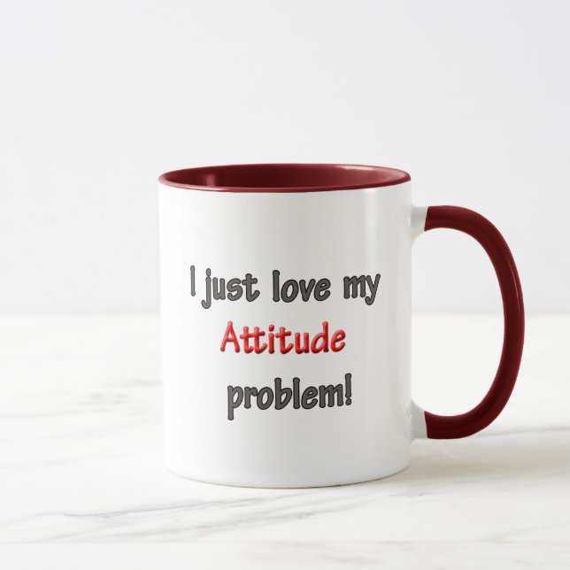 CANECA EU AMO MEU PROBLEMA DA ATITUDE (Direita)