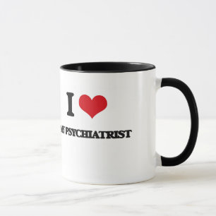 Caneca Eu amo meu psiquiatra
