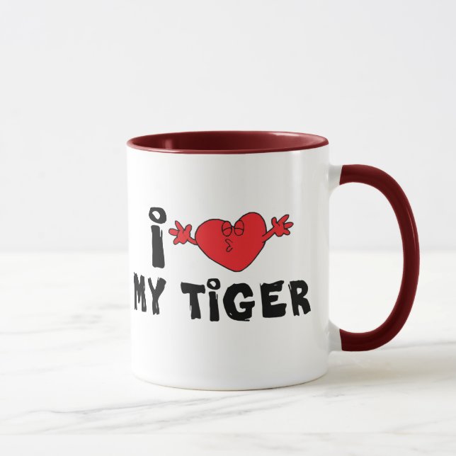 Caneca Eu amo meu tigre (Direita)