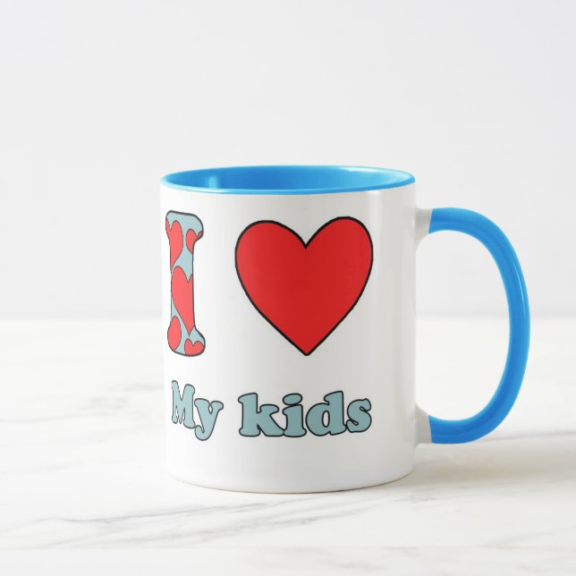 Caneca Eu amo meus filhos (Direita)