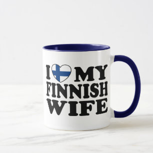 Caneca Eu Amo Minha Esposa Finlandesa