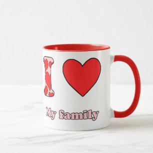 Caneca Eu amo minha família