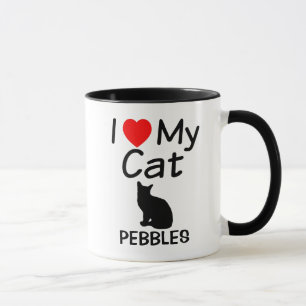 Caneca Eu Amo Minha Gata De Gato