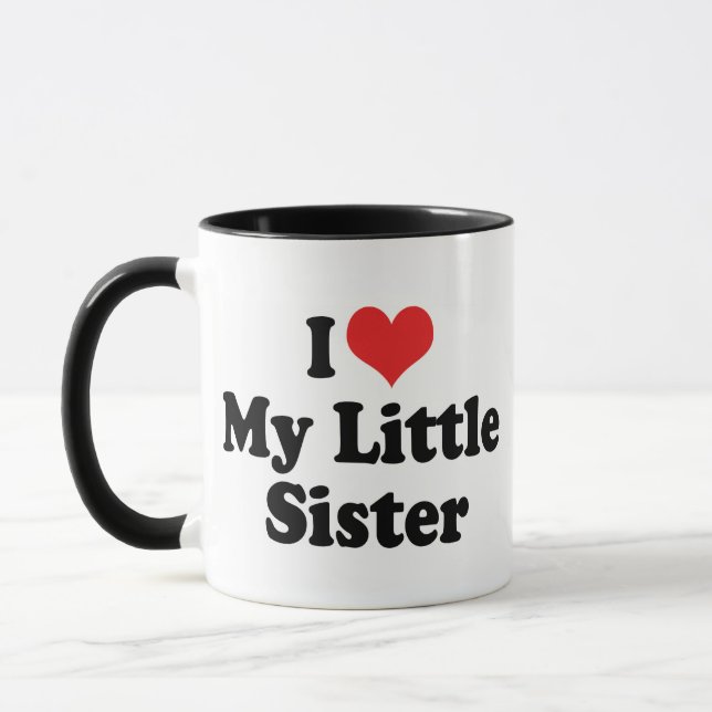 Caneca Eu Amo Minha Irmãzinha (Esquerda)