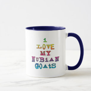 Caneca Eu amo minhas cabras de Nubian