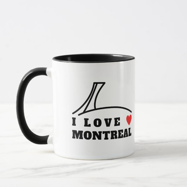 Caneca Eu Amo Montreal (Esquerda)
