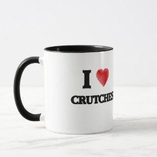 Caneca Eu amo muletas