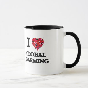 Caneca Eu amo o aquecimento global