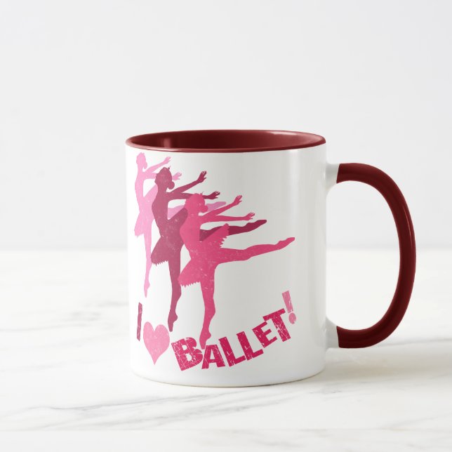 Caneca Eu amo o balé (Direita)