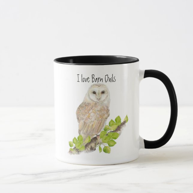 Caneca Eu amo o Barn Owl Mugs (Direita)
