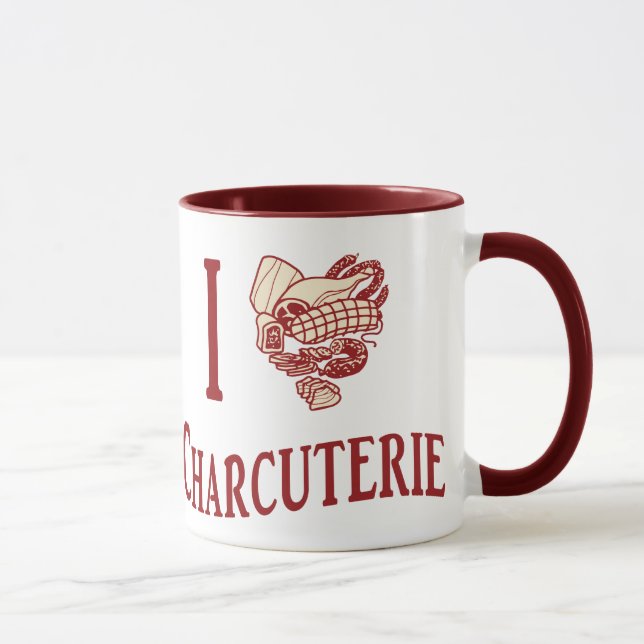 Caneca Eu amo o Charcuterie (Direita)
