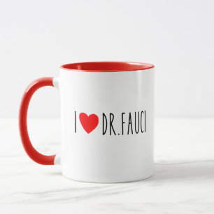 Caneca Eu amo o Dr. Fauci Fauci Fan Fauci Merch