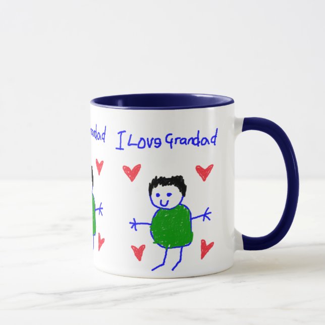 Caneca Eu amo o Grandad (Direita)