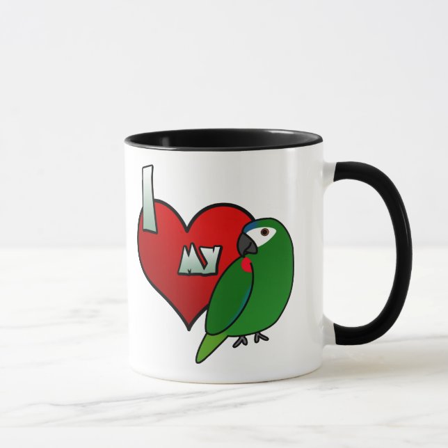 Caneca Eu amo o Macaw do meu Hahn (Direita)