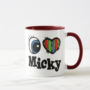 Caneca Eu amo o Mickey