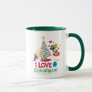 Caneca Eu Amo o Natal - MARVIN O MARTIANO™