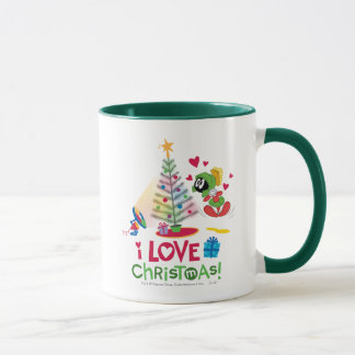 Caneca Eu Amo o Natal - MARVIN O MARTIANO™