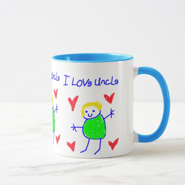 Caneca Eu amo o tio (Direita)
