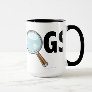 Caneca Eu amo os porcos vermelhos/preto