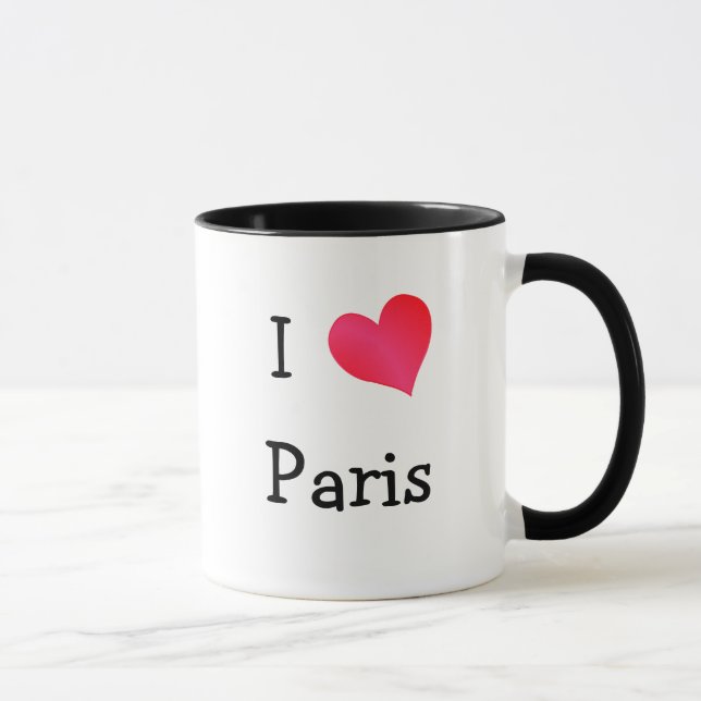 Caneca Eu Amo Paris (Direita)