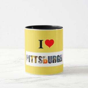 Caneca Eu amo Pittsburgh
