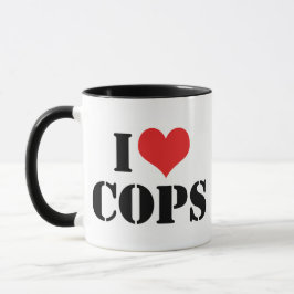 Caneca Eu Amo Polícia