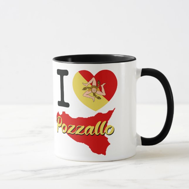 Caneca Eu Amo Pozzallo (Direita)