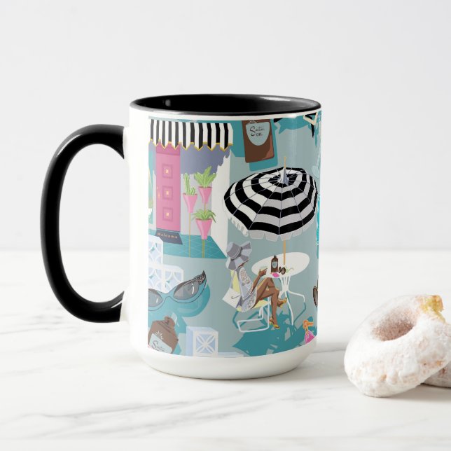 Caneca Eu Amo Primaveras De Palma, Retro Resort 15 oz. Co (Com Donut)