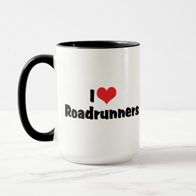 Caneca Eu Amo Roadrunners do Coração (Esquerda)