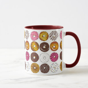 Caneca Eu Amo Rosquinhas Dúzias Dúnozes Comida Café da Ma