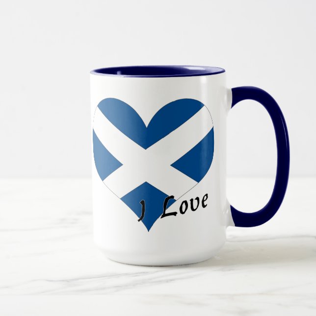 Caneca Eu amo Scotland (Direita)