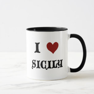 Caneca Eu amo Sicília