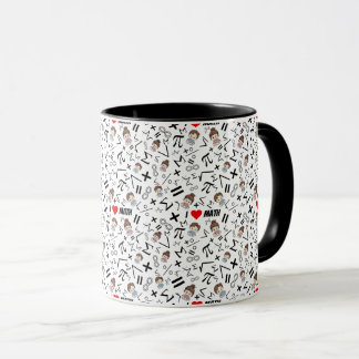 Caneca Eu Amo Símbolos Matemáticos
